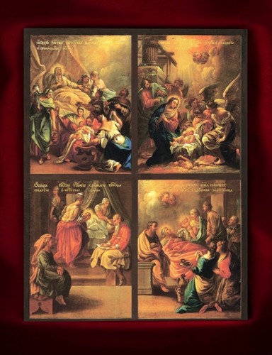 Quattro grandi presepi - grandi, icona
