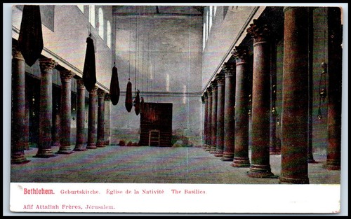 Cartolina betlemme chiesa - cartolina, betlemme.