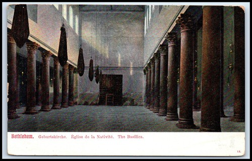 Cartolina betlemme chiesa - cartolina,