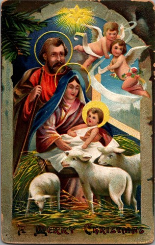 Cartolina natale vintage - natale,