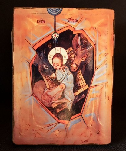 Icona cristiana artigianale - , in