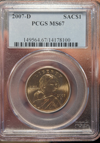 2007 pcgs 67 - 2007-d,