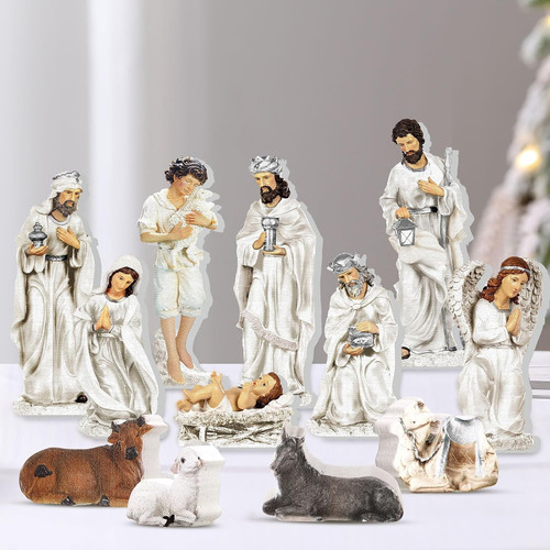 Set mini presepe pezzi per - presepe, 12